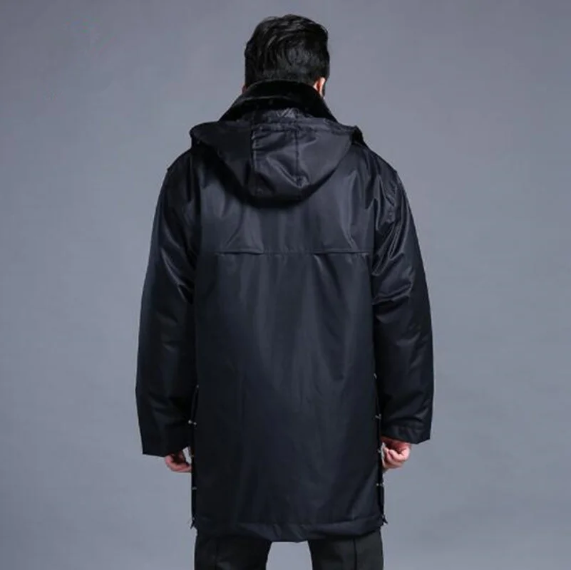 Mens Warm Waterproof Jacket With Detachable Cotton Liner Winter Outdoor Hiking Hunting Climbing Thermal Windproof Mi