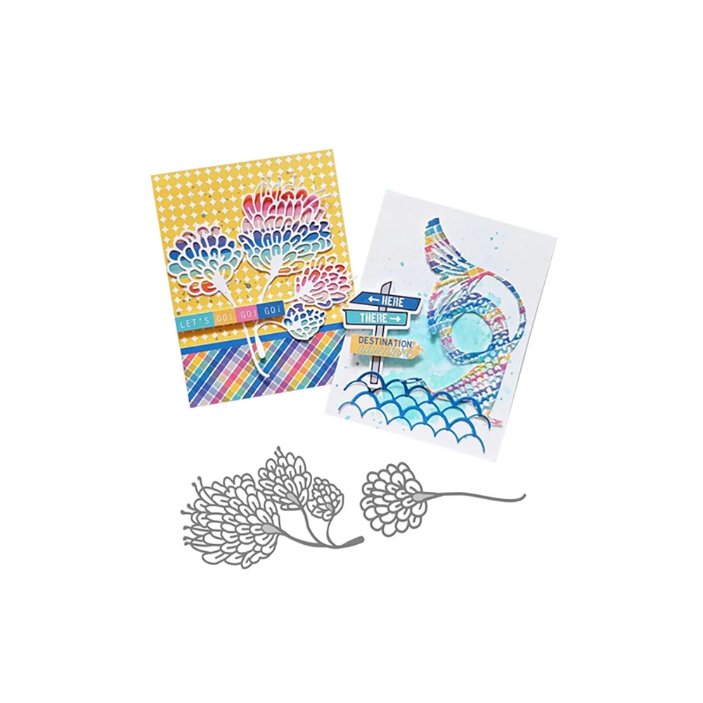 

Julyarts Peacock Feather Cutting Dies Mold For DIY Scrapbooking Paper Photo Album Cards Making Dice Cut
