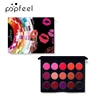 POPFEEL Matte 15 Colors Mini Lipstick Palette Red Lipstick Multicolored Moisturizing Lipstick Long Lasting Waterproof 3