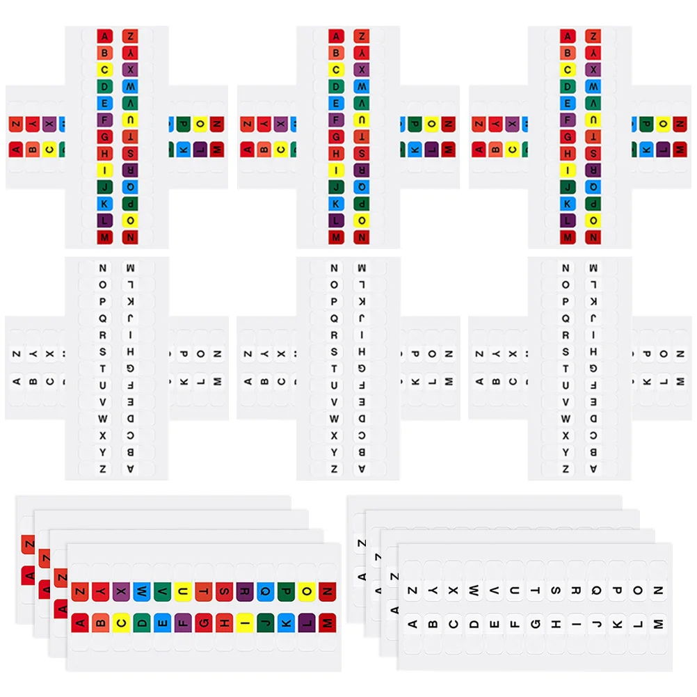 

of Colored Book Stickers Small Sticky Tabs Notepad Page Markers Alphabet File Guides Tabs