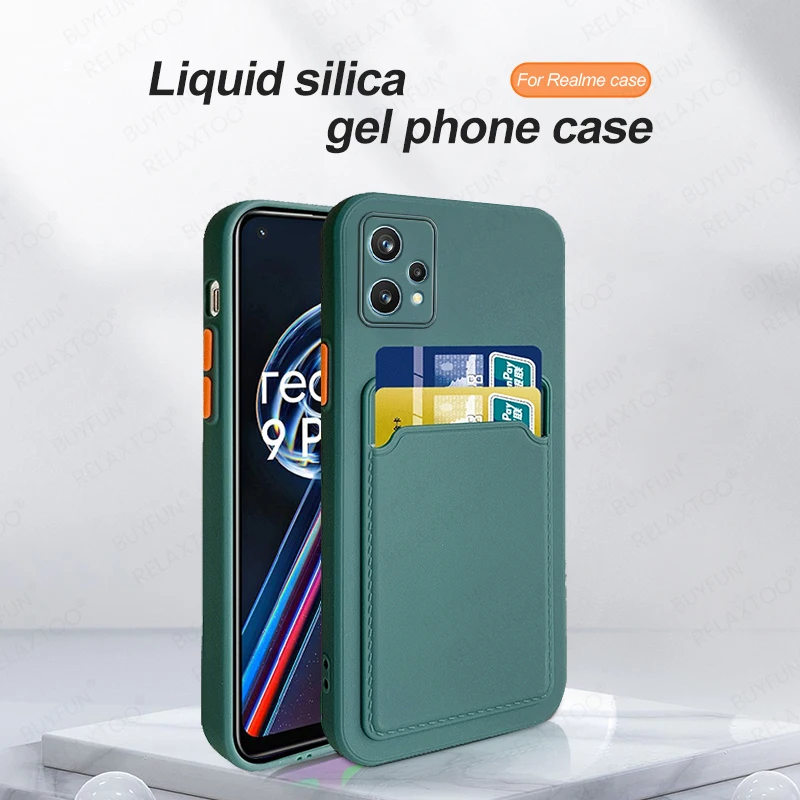Kortelės lizdo telefono dėklas ant Oppo Realme 9 Pro Plus smūgiams atsparaus buferio, skirto Oppo Realme 9i 9Pro 9 Pro+ Cover Capa_voghion.com