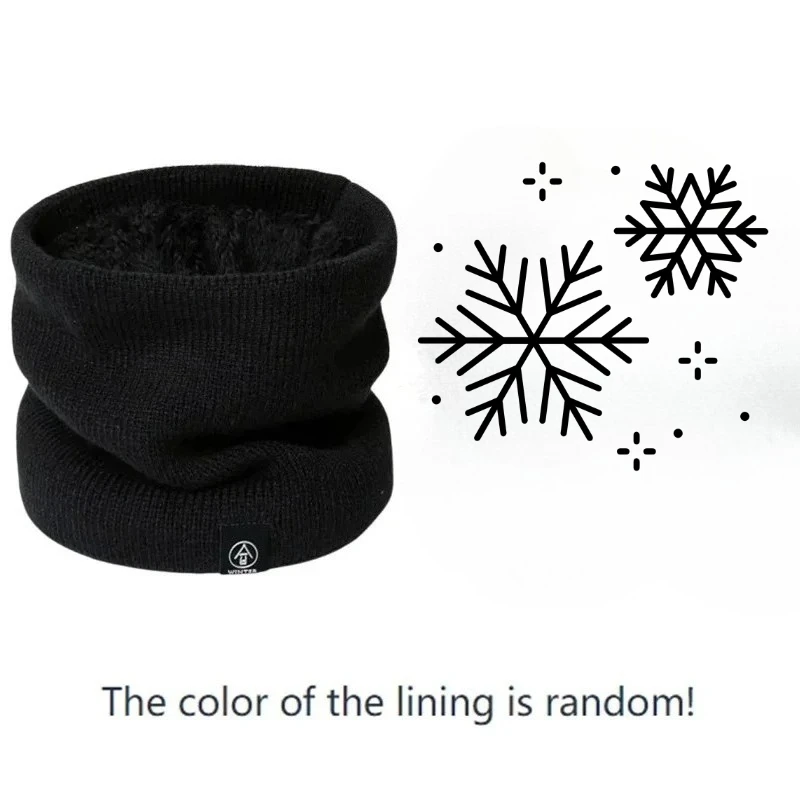 Cashmere-Like Knitted Snood Scarf - Ultra-Soft Winter Neck Warmer with Chic Ring Design, Unisex Thick Warmth for Men & Women