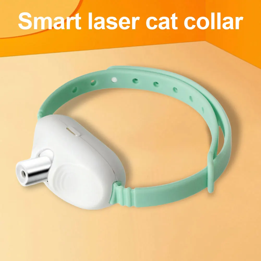 Electric Smart Amusing Kitten Collar Increase Agility Interactive Self Entertainment Cat Teasing Collar for Relieve Anxiety