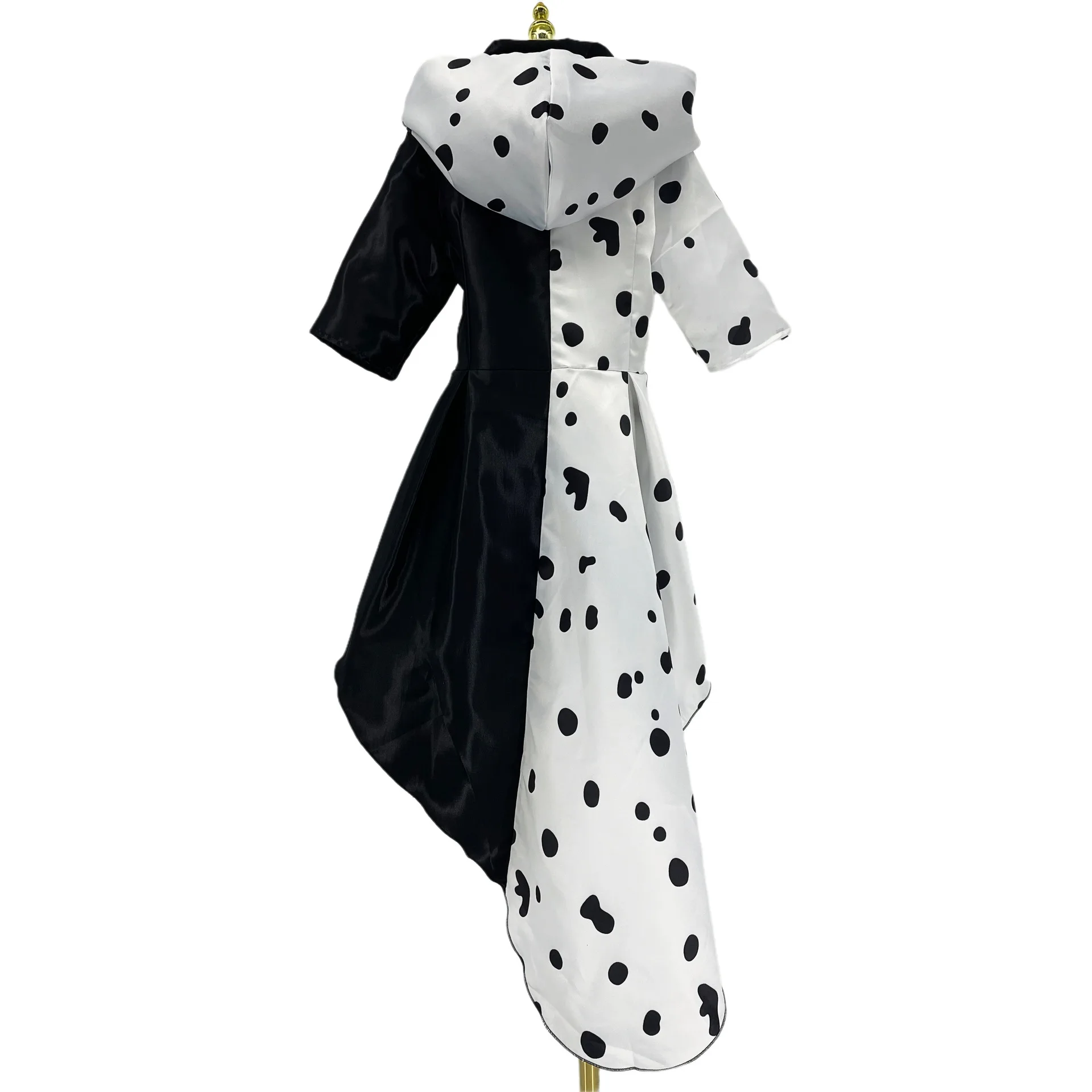 Halloween 101 Loyal Dog Cosplay Black and White Villainess Cruella De Vil Spotted Dress Stage Performance Costume - AliExpress 200000532 Halloween 101 Loyal Dog Cosplay Black and White Villainess Cruella De Vil Spotted Dress Stage Performance Costume - AliExpress 200000532