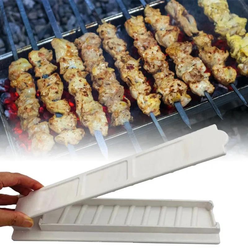 Barbecue Skewers 50cm 2cm Wide Stainless Steel for BBQ