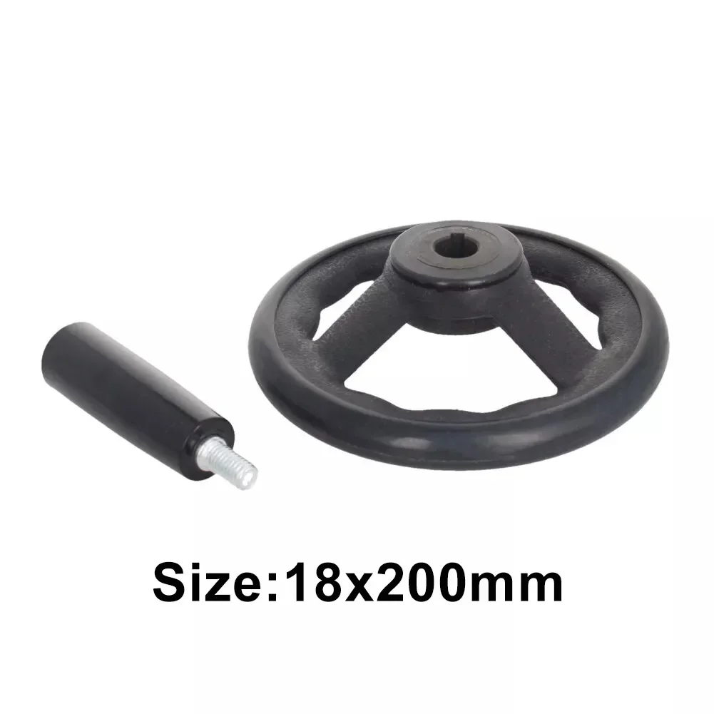 1pc Lathe Milling Handwheel D125/200/100/160mm 3 Spoke Hand Wheel Revolving Handle for Milling Machine Lathes Grinders