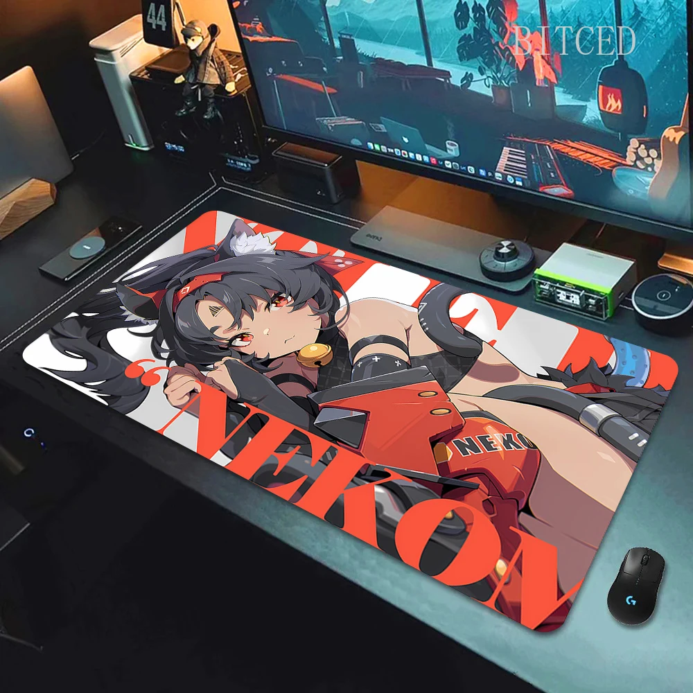 Zenless Zone Zero Gaming Mousepad 900x400 Large Non-slip Desk Mat Billy the Kid Nicole Ellen Anby Demara