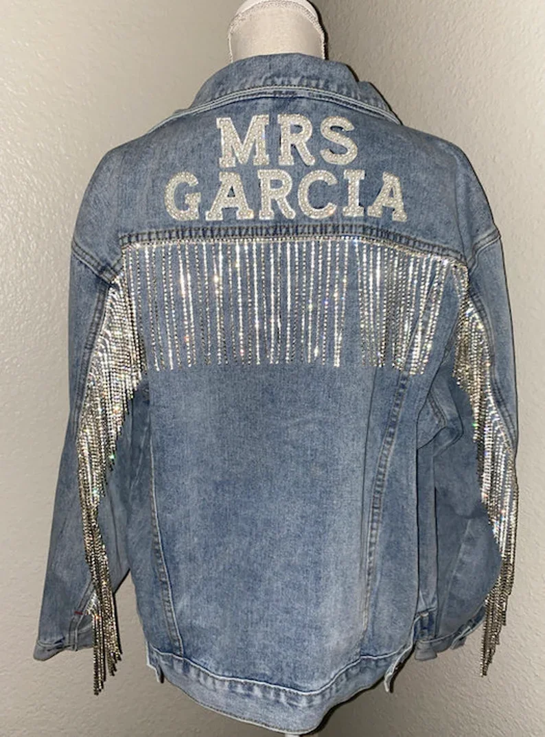 Bridal Jacket Diy Jean Jacket Ideas Bride Jean Jacket, Painted