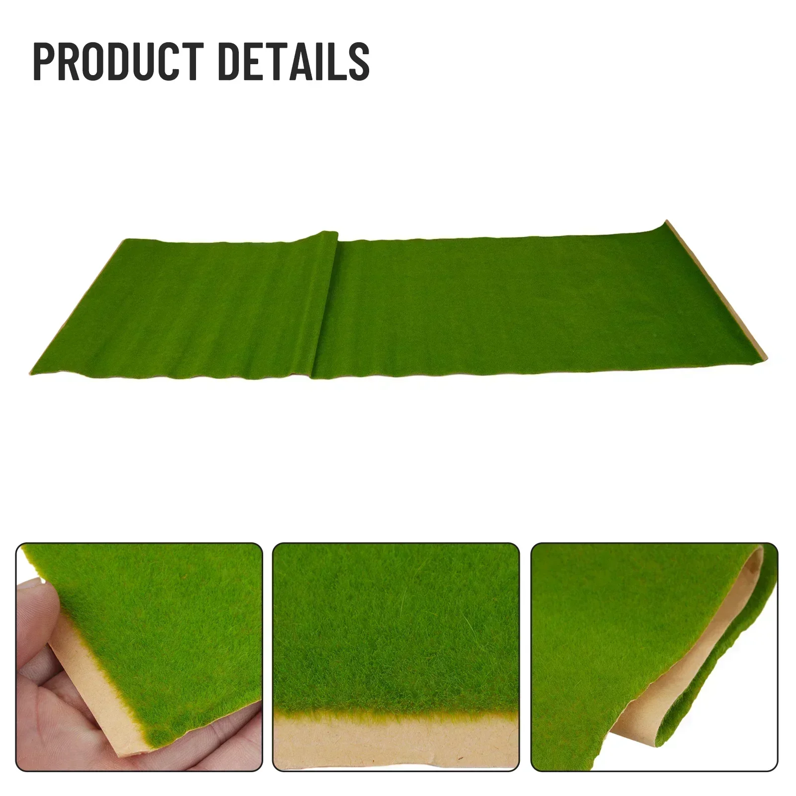 Large Artificial Grass Mat for Model Train or Garden Décor - 35x100cm