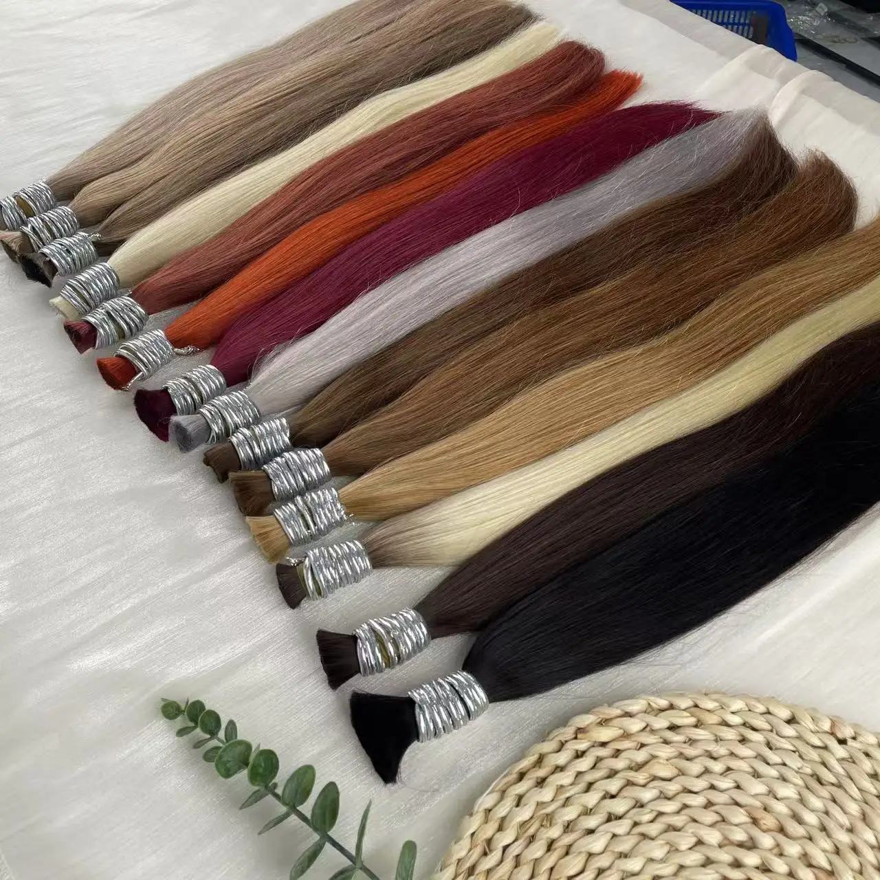 Human Hair Bulk No Weft Virgin Remy Hair Vietnamese Hair Straight Hair Bulk Real Natural Hair No Weft For Braiding Wholesale 2