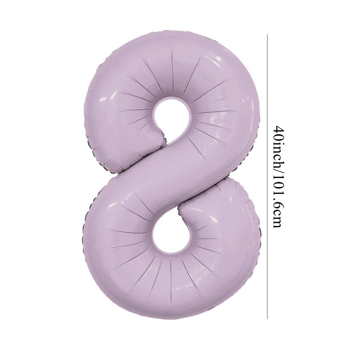 40 Zoll lila Nummer Ballon 18 Zoll Vintage Folie Herz Luftballons für 30 40 50 60 alles Gute zum Geburtstag Party Dekoration Kinder DIY Geschenke – Detail 4