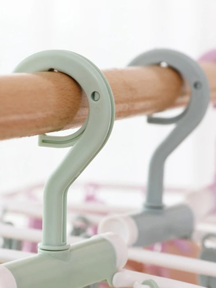 Description Picture 6 of item1PC Folding Sock Clip 12 Jacket Rack Foldable Portable Drying Rack Home Underwear Socks Bedroom Storage
