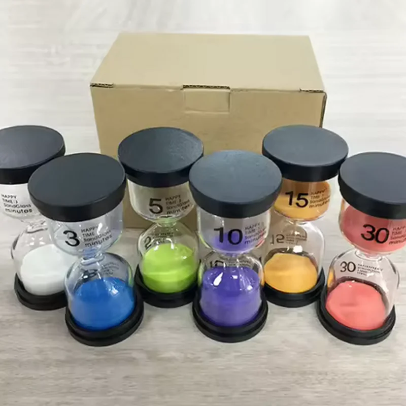 1-30 Minutes New Mini Sandglass Sand Clock Timer Creative Children Do Homework Clean Teeth Timer Home Decoration Hourglass Watch 5