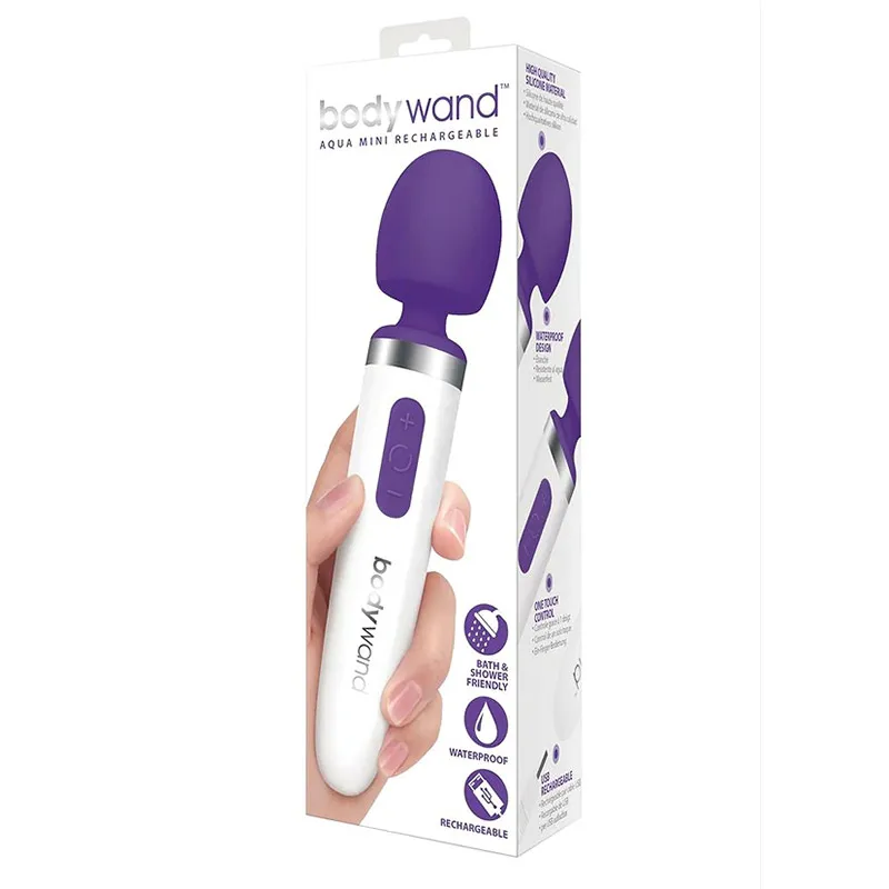 Body wand Aqua Mini USB Rechargeable Wand Massage Vibrator Waterproof multi-function