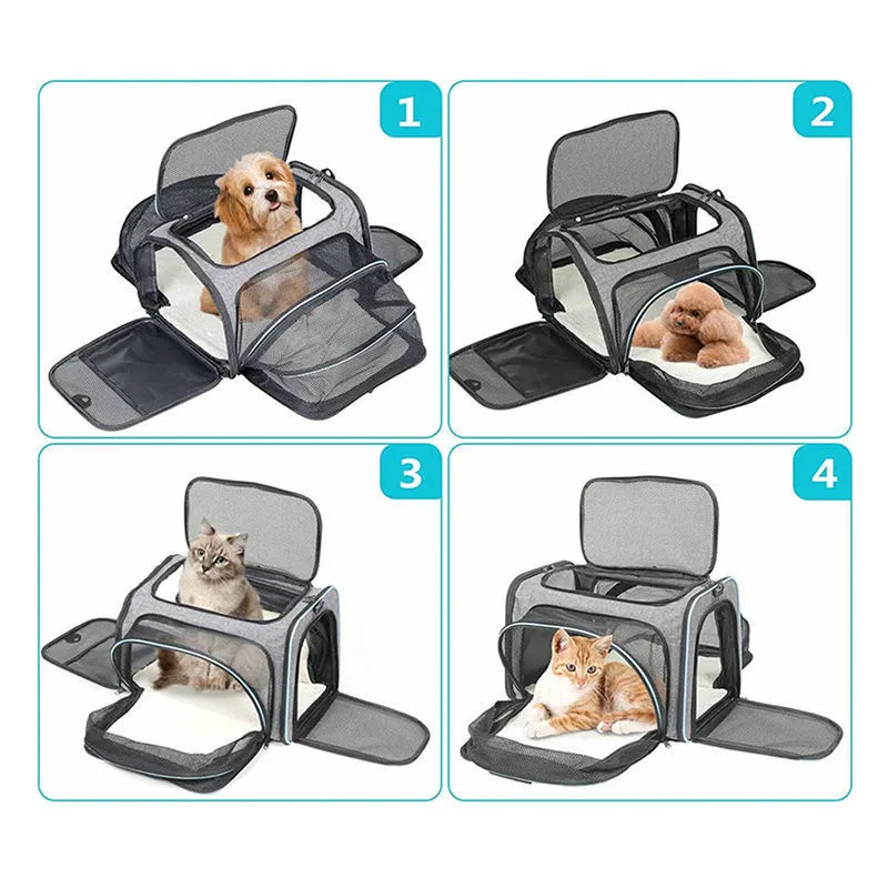 Pet Carrier Backpack Portable Breathable Foldable Cat Dog Carrier Outdoor Travel