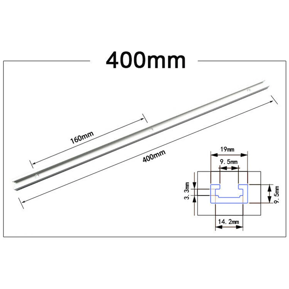 Aluminium Alloy T-slot Slide Track T-tracks Miter Track For Woodworking Saw / Router Table Workbench Tools 300-600mm woodworking tools woodworking tool miter track jig woodworking t track
