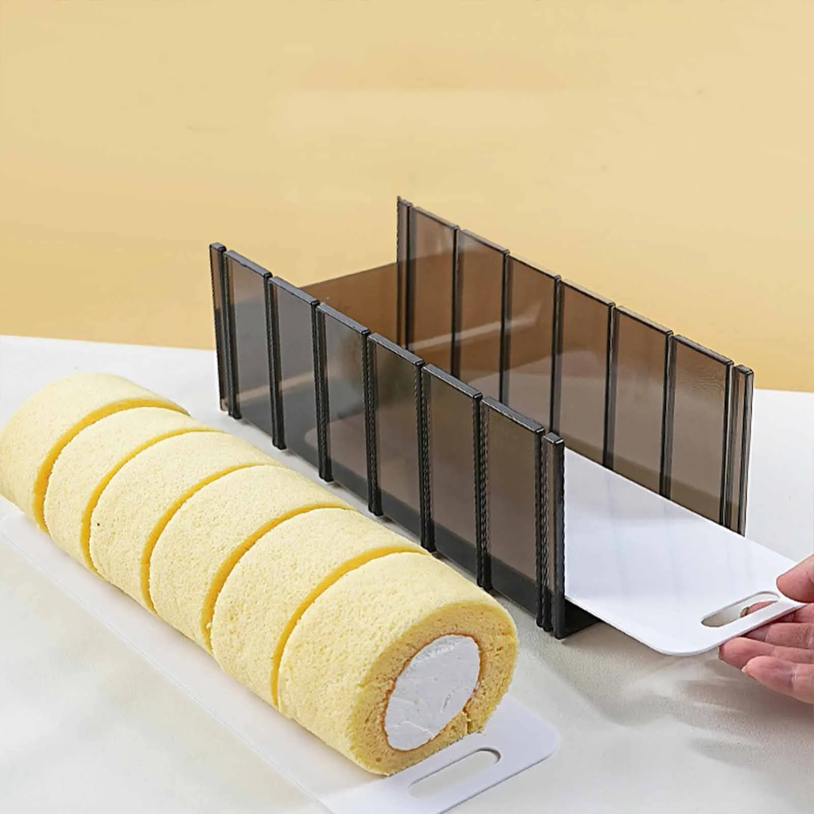 Bread Scoring Tool Swiss Roll Cutting Mold Kitchen Dough Thickness Guide Slicer Pad Dessert Baking Pastry Cutter