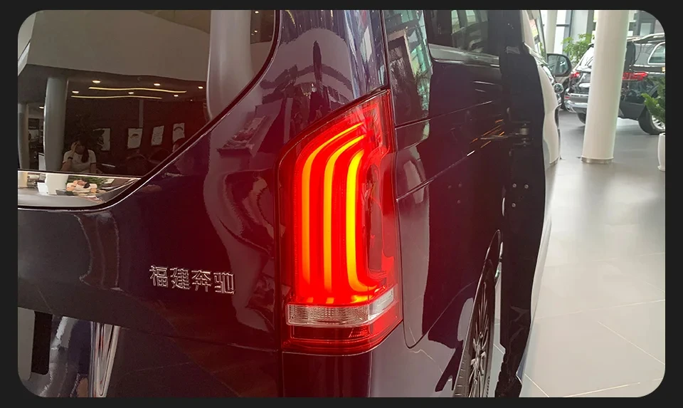 AKD Tail Lamp for Benz Vito W447 LED Tail Light 2016-2021 Vito Rear Fog Brake Turn Signal Automotive Accessories