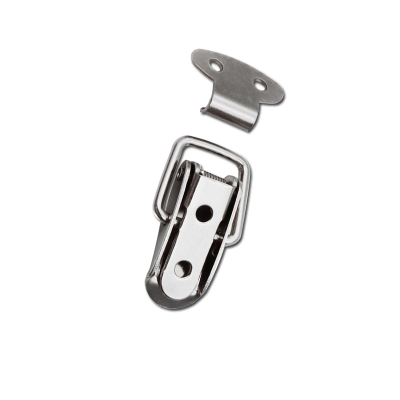 Hasp Catch Duck-Mouth Buckle Stainless Steel Iron Hasp Latch Spring Lock Clasp For Various Box Drawer