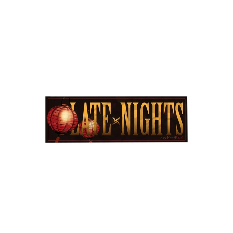 

Автомобильные наклейки Late Nights для декора, наклейка на окно, корпус, бампер, внешние аксессуары, водонепроницаемые виниловые наклейки «сделай сам»