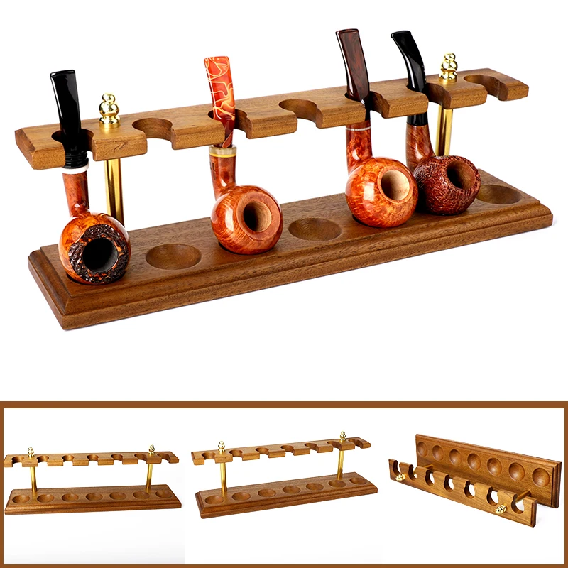 Tobacco Pipe Wooden Rack 7-position For Tobacco Pipes