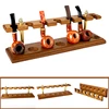 Jibill 7-position wooden rack for tobacco pipes, natural walnut rack, Father's Day gift, collection display of wooden pipes 1