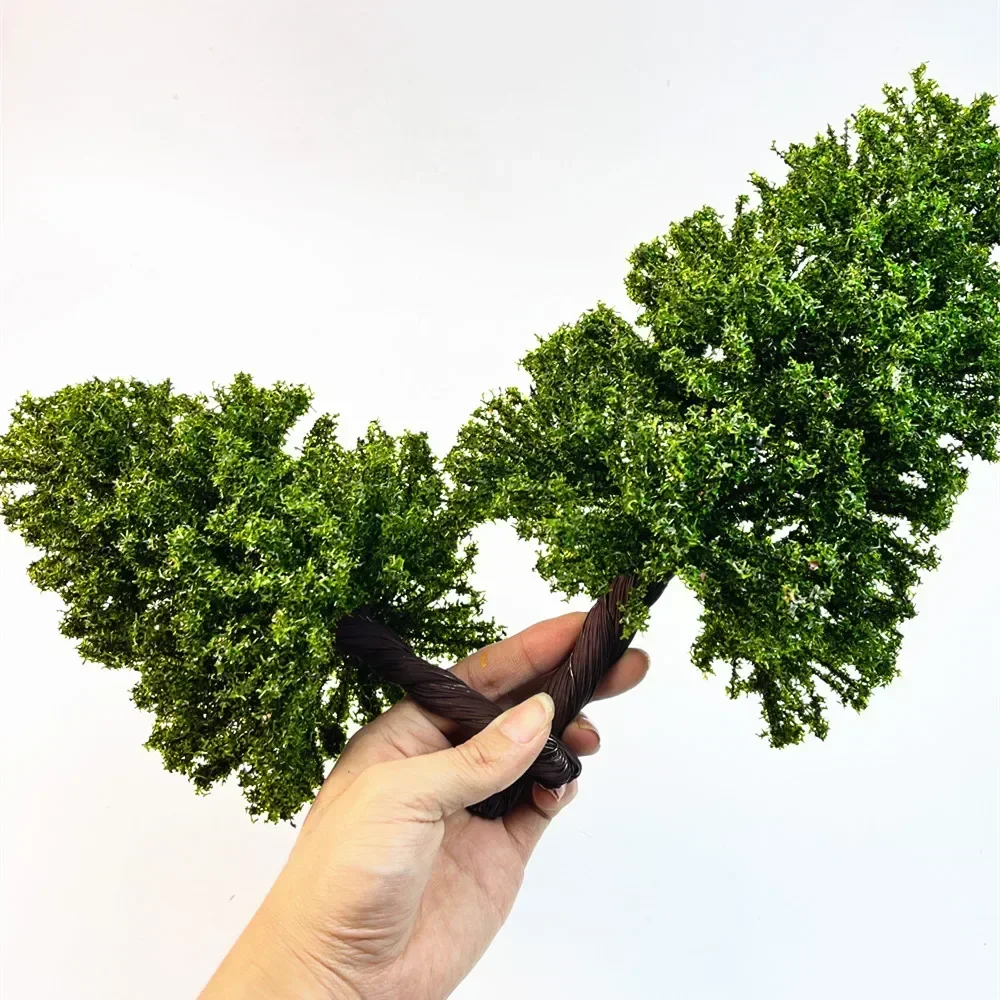 Креативная модель для самостоятельного строительства, модель песочного стола, высота дерева 10-28 см, модель зеленого дерева, поезд, железная дорога, Фотогалерея 1:87