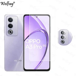 Premium Tempered Glass Camera Lens and Screen Protector - Ultra - Clear and Durable 6.67 - Inch Shield for Oppo A80 5G (1 Glass and 1 Len)