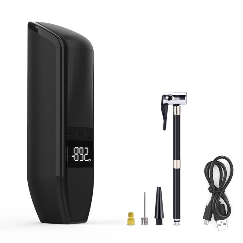 

Воздушный мини-компрессор, электрический насос для автомобиля и велосипеда, Tires150psi, 22 цилиндра, большой интеллектуальный цифровой быстродействующий воздушный насос