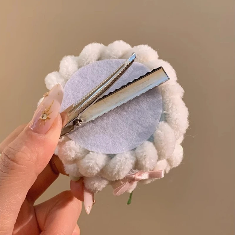 Pince à cheveux en dentelle Lolita, jolies pinces à cheveux en forme de gâteau aux cerises, pour enfants, accessoires pour coiffure, bandeau, kawaii, pour femmes et filles, cadeaux_voghion.com