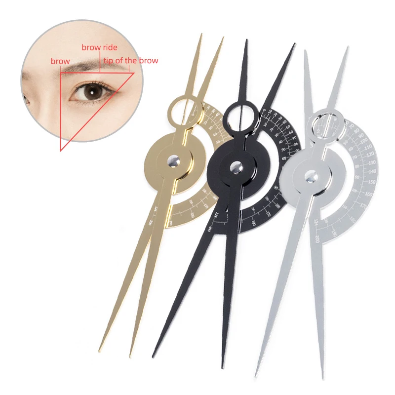 

1pcs Microblading Eyebrow Golden Ratio Ruler Caliper Stainless Steel Permanent Makeup Measure Stencil Tool Tattoo Accessories