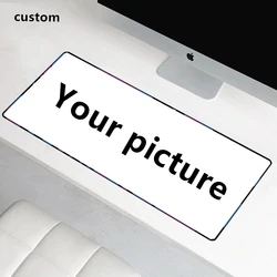 Oversized Custom Anime Gaming Desk Mat with Locking Edge - Speed Print Design - 120x60 cm (2mm color edge)