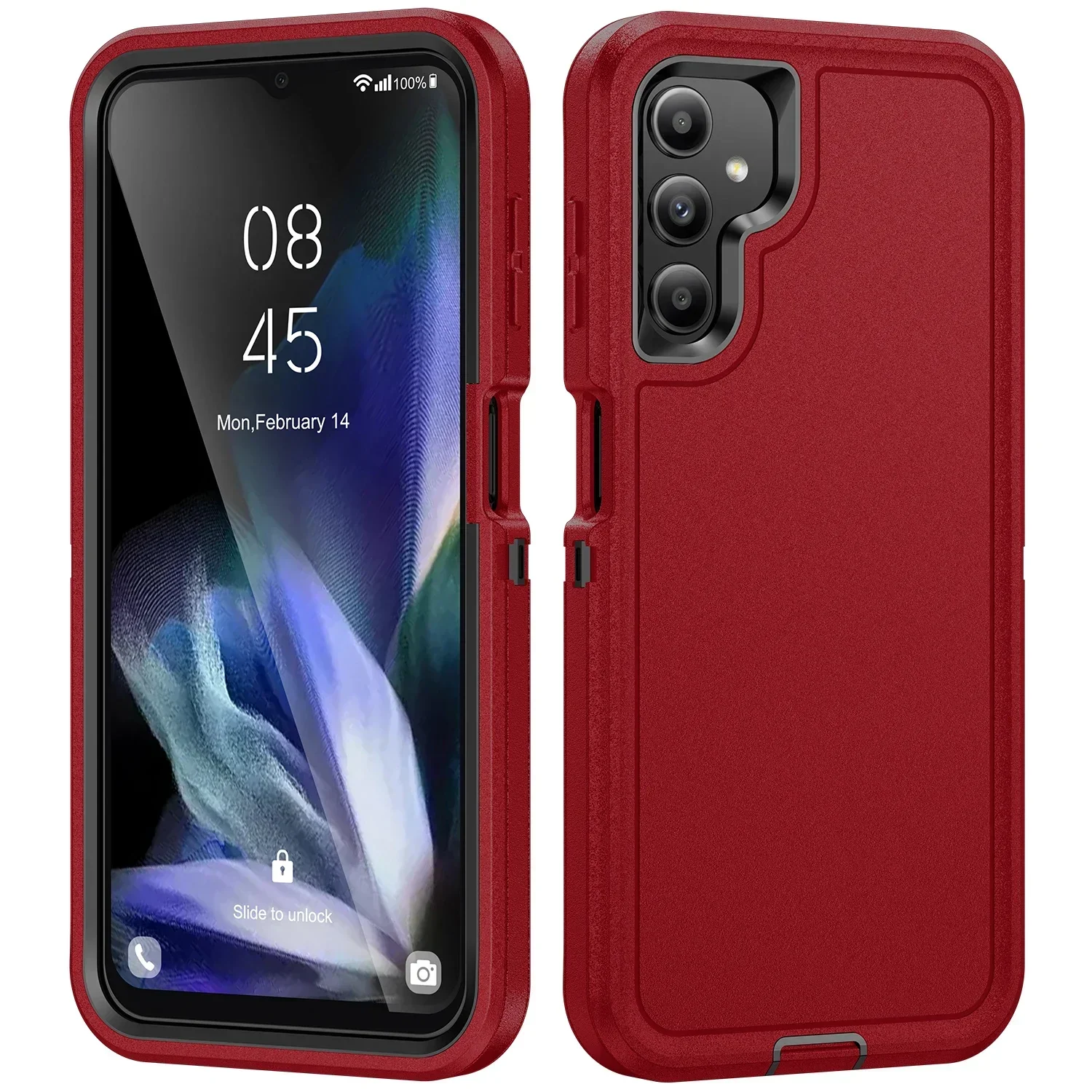 Luxury 3-in-1 Armor Bumper Hard Protective Phone Case