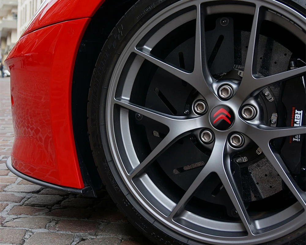 Sleek Car Wheel Center Cover Stickers - Auto Hub Cap Decoration Accessories