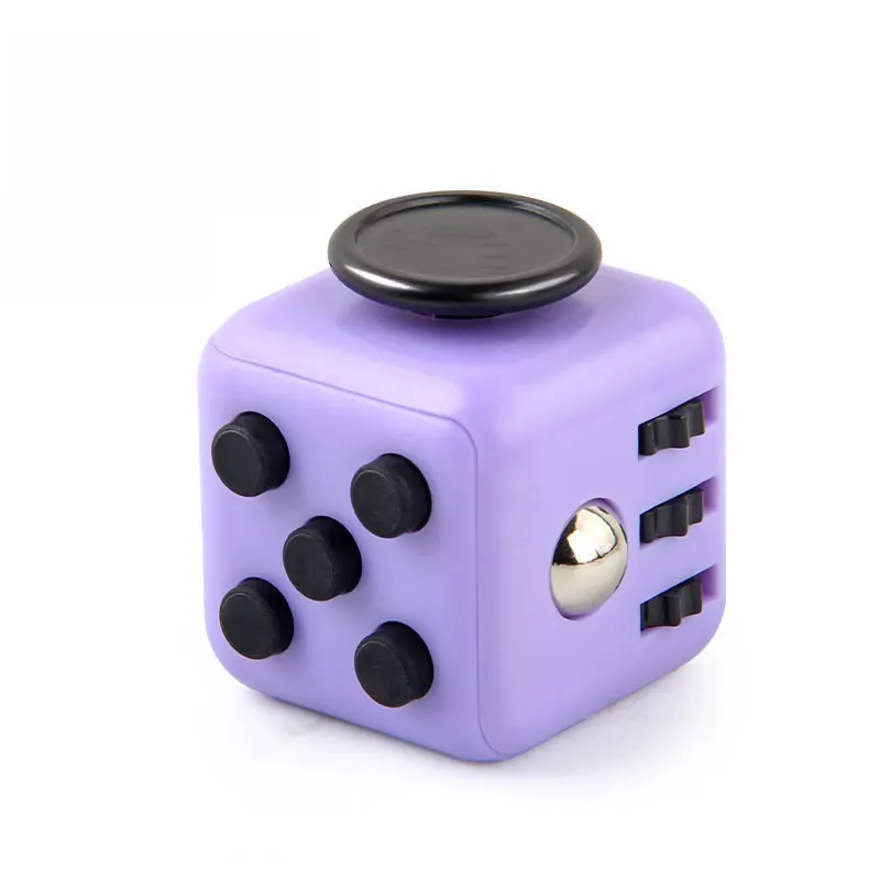 Jouet anti-stress Fidget Cube 6 en 1, 3.4cm 40g, outil de décompression Spinner à main pour tdah, autisme, anxiété, soulagement du stress, enfants et adultes