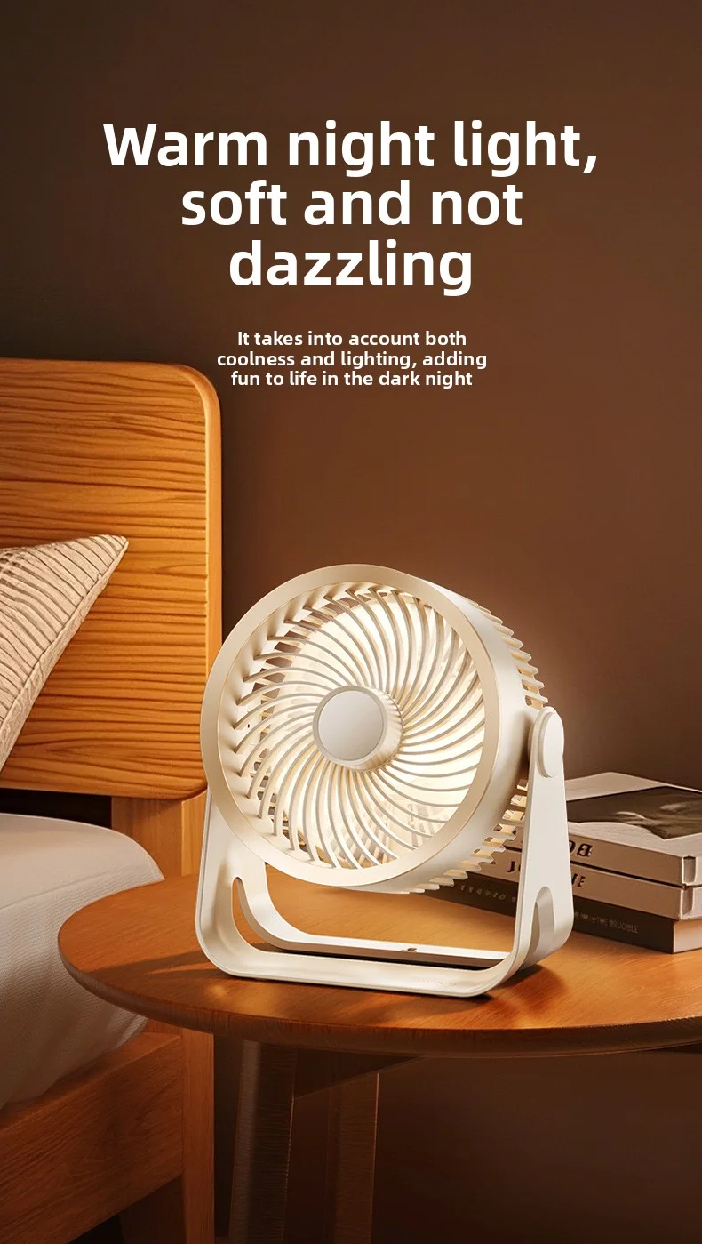 Description Picture 4 of item2025 Electric Fan table Circulator Wireless Portable Quiet Ventilator Desktop Wall Ceiling Fan Air Cooler For Home