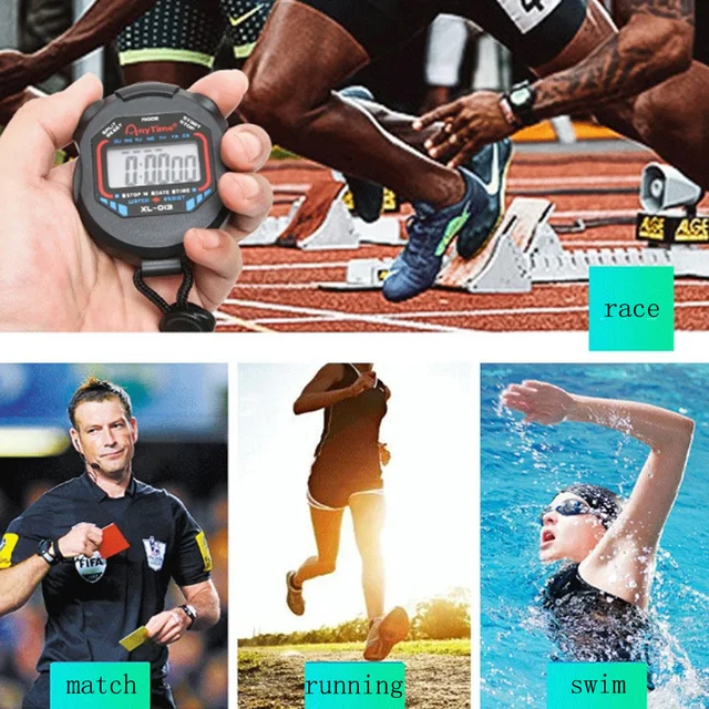 Cronometro Sportivo Digitale Con Fischietto - Impermeabile, Precisione 1/100s - Per Calcio, Corsa, Nuoto E Allenamenti - Foto 8