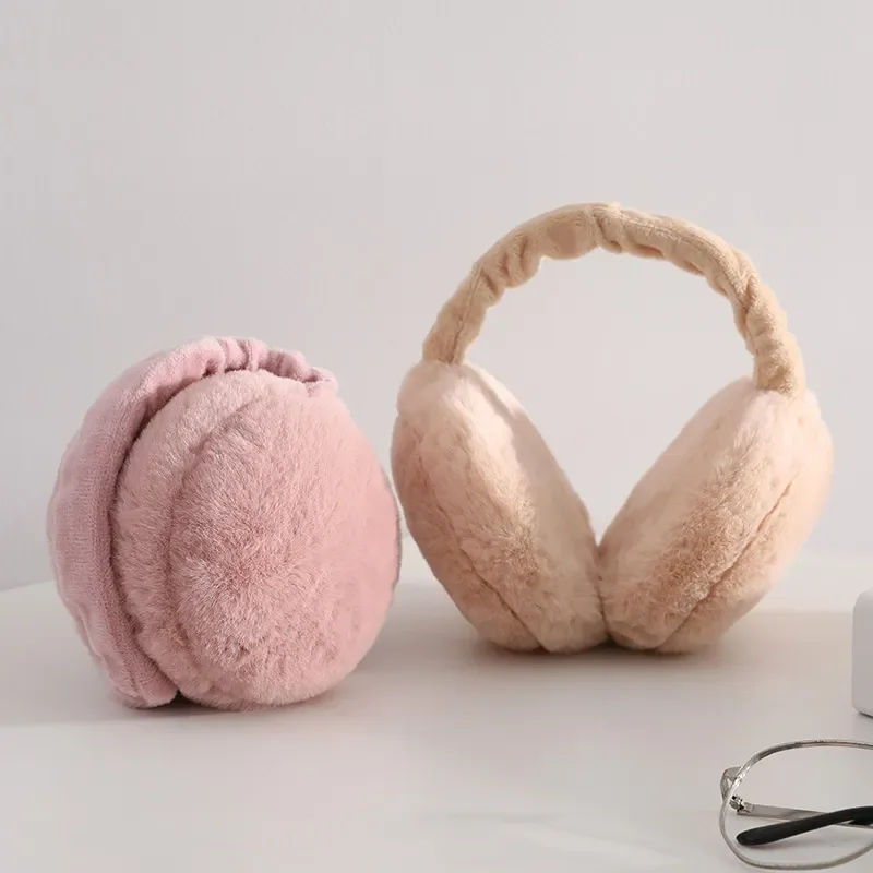

Soft Plush Ear Warmer Winter Warm Earmuffs for Women Men Fashion Solid Color Earflap Outdoor Cold Protection Ear-Muffs Ear Cover