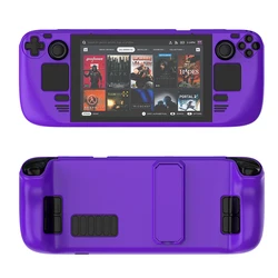 Colorful Protective Hard Shell Case with Stand (Dark Purple)