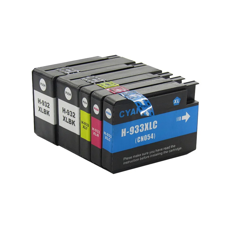 4 Cartucce Inchiostro HP 932 933 XL - C,M,Y,K Per OfficeJet 6100 6600 6700
