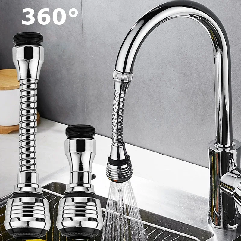 360° Adjustment Kitchen Faucet Extender Dual Mode Water Saving Pressurize Faucet Extender Filter Sprayer Bathroom Kitchen Gadget