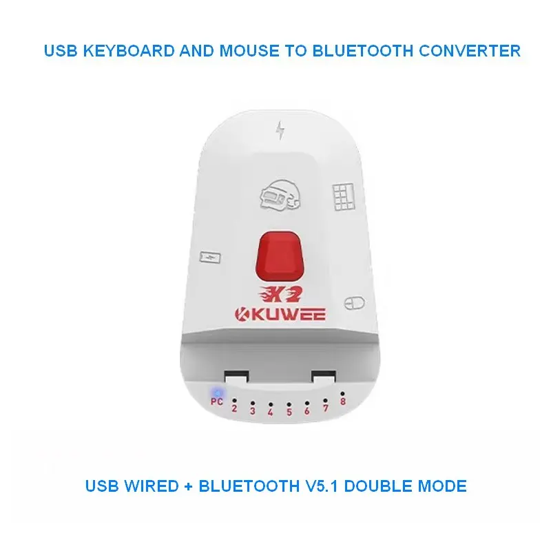 USBKeyboardAndMouseBluetooth53AdapterBluetoothUSBHubAdaptor