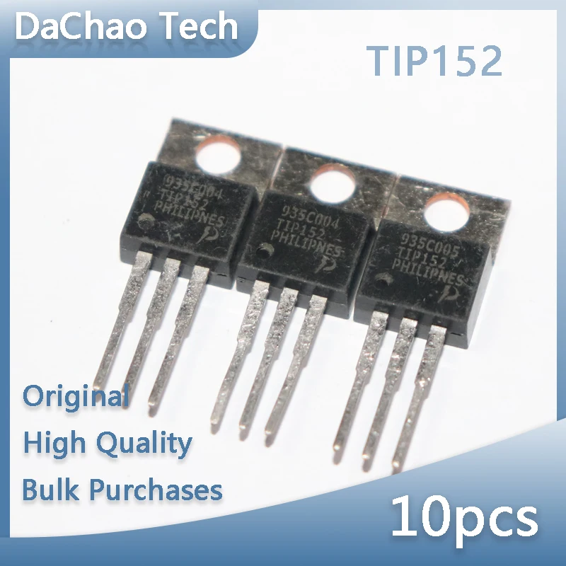 10 Pz Tip152 7A 400V Ti Texas Instruments Darlington Transistor To-220 Originale Nuovo