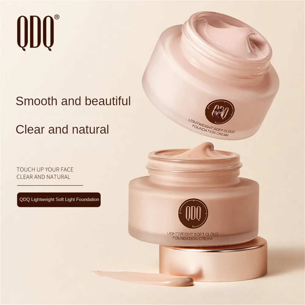Professional Lazy Face Foundation Cream Goat Milk Revitalizing Whitening Full Coverage Waterproof Smooth Brighten Plain Cream liquid foundation waterproof foundation makeup cream