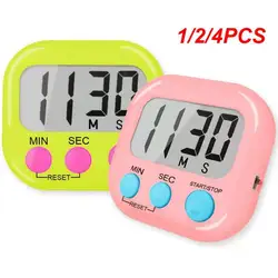 1/2/4PCS Multifunctional Magnetic Digital Kitchen Timer Clock Loud Alarm LED Display for Cooking Shower Baking Stopwatch Tools