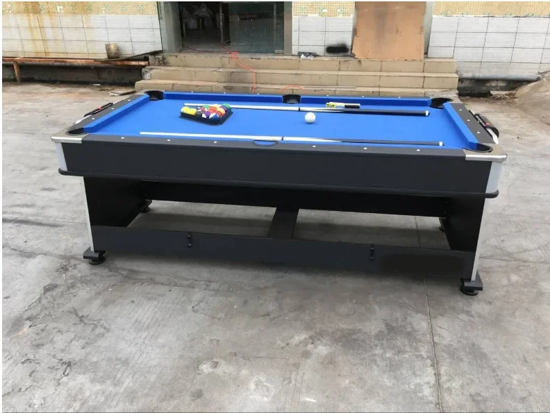 Home entertainment 4 in 1 Modern multi game billiard pool table with air hockey table tennis and dinning