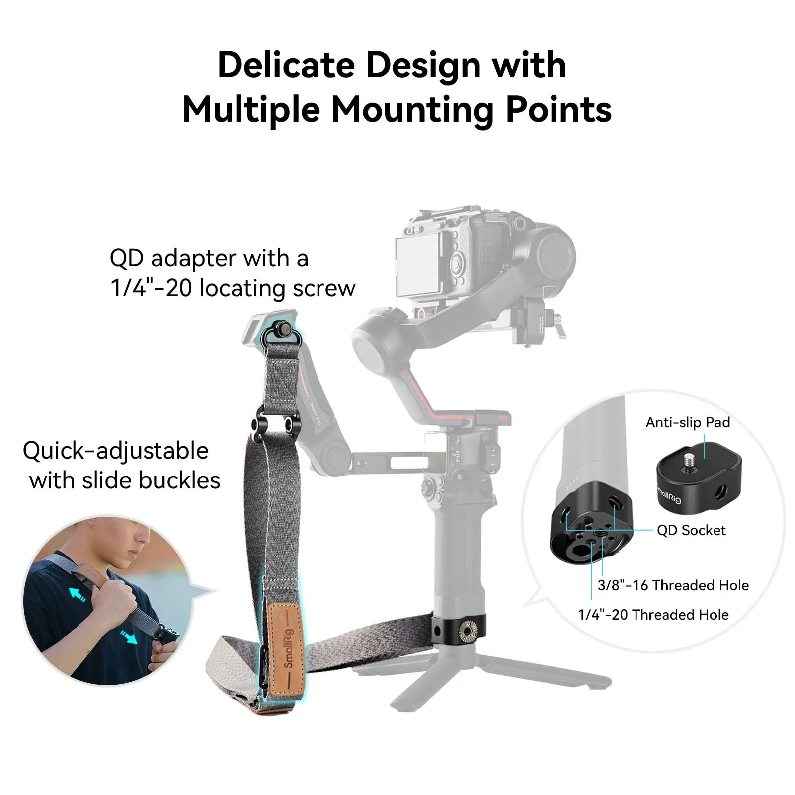 Dji Canada SMALLRIG RS2/RSC2/RS3/RS3 Pro/RS4/RS4 Pro Quick Release