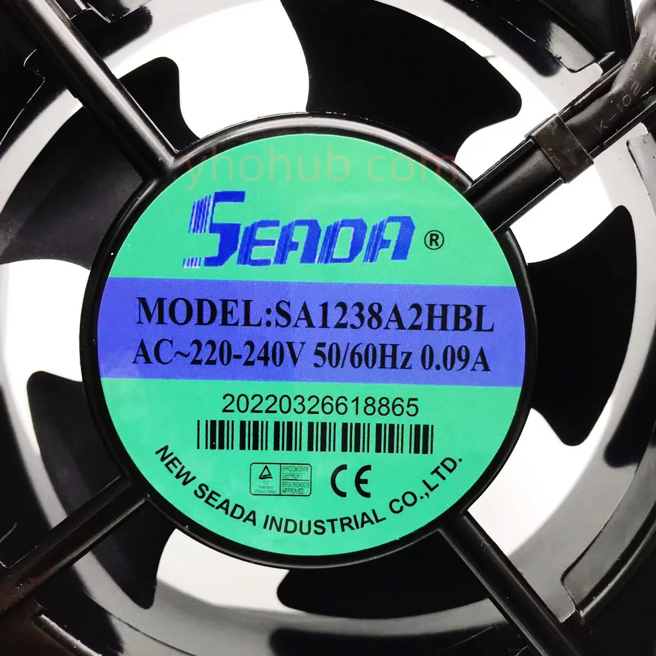 Seada Sa1238a2hbt Sa1238a2hbl ac 220v 0.09a 120x120x38 mm Ventilador de Refrigeração do Servidor de Fios - Imagem 3