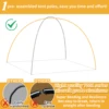 1pc/2pc Aluminum Alloy Tent Pole 4.3M/3.6M Camping Support Poles Replacement Accessories for Hiking Awning Shelter Frames Rods 3