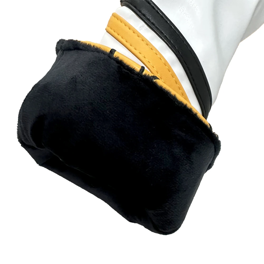 드라이버 및 우드용 골프 헤드 커버 1개 - (귀여운 스마일 스타일) 프리미엄 PU 소재 헤드 커버